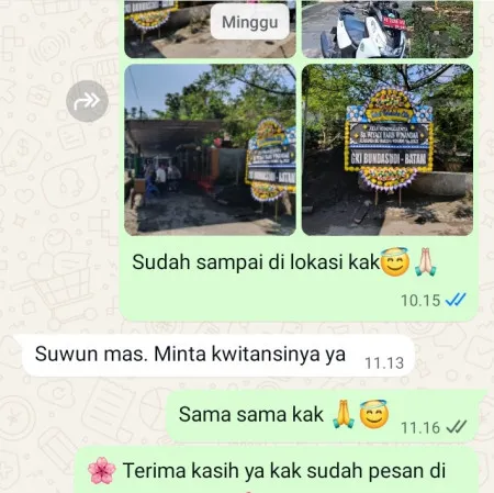Pengiriman Papan Bunga Duka Ngerangan Bayat